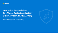 CISO Workshop Module 4b Threat Protection Strategy.pdf